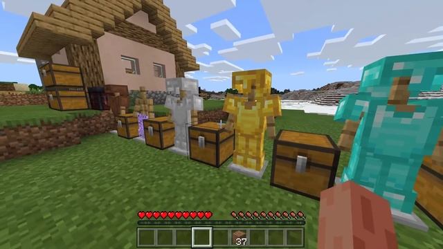 Blast Protection 4 On All Armor In Minecraft Vs Creeper (Netherite, Diamond, Gold, Iron, Chain)