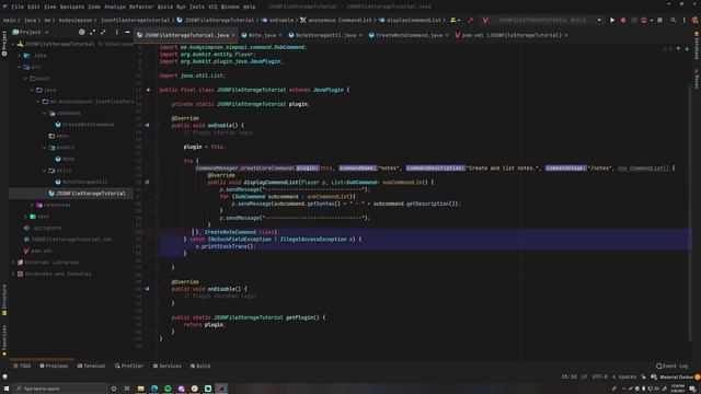 Spigot Plugin Development - 69 - JSON File Storage With SimpAPI & Gson