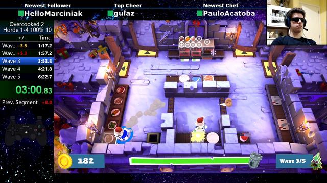 Overcooked 2 ❄️ WINTER WONDERLAND ❄️ HORDE 1-4 - 100% - 1P Solo SPEEDRUN!