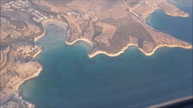 Pegasus Airlines A320 Istanbul-SAW to Bodrum-BJV flight on a windy day Dec 21 2016
