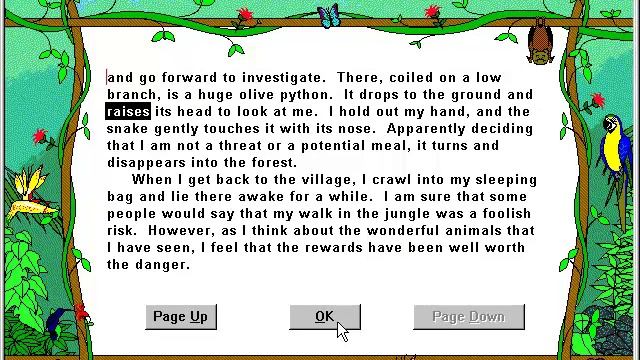 Davidson's Grammar Games Gameplay