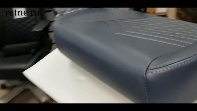 Игровое Кресло Noblechairs ICON (NBL-ICN-RL-MBG) Real Leather / Midnight Blue/graphite