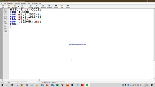 How To Install And Use 8086 Emulator (emu8086 Tool)