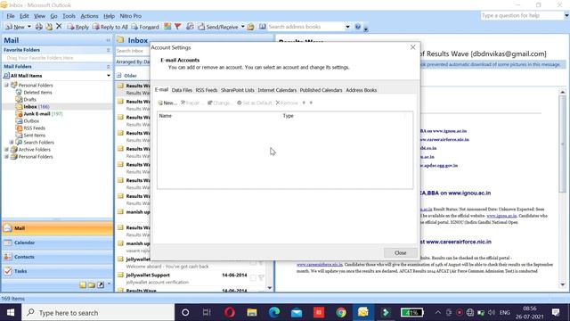 Outlook Me Multiple E-mail Id Ko Add Or Remove Kaise Kare | How To Add Or Remove Email | Info4You