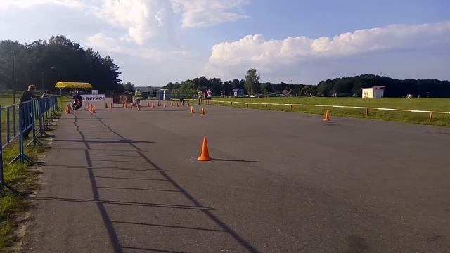 MotoGymkhana Honda NT 650 Фигурин Павел 2 попытка