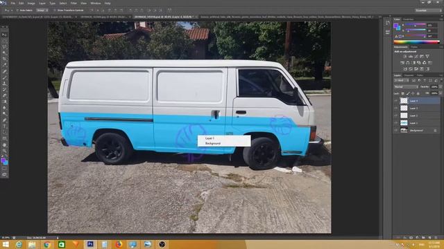 How To Design Your Vehicle Graphics | Nissan Urvan E24 Floral Livery