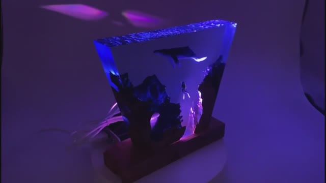 Marine Lamp. Epoxy Resin.