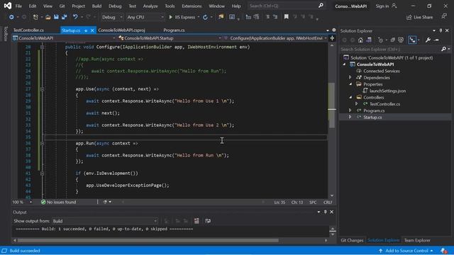 Demo: Use() & Next() Method In Middleware | ASP.NET Core 5.0 Web API Tutorial
