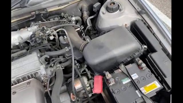 Тест работы двигателя TOYOTA-CAMRY GRACIA  SXV20-0316220 перед отправкой из Японии.