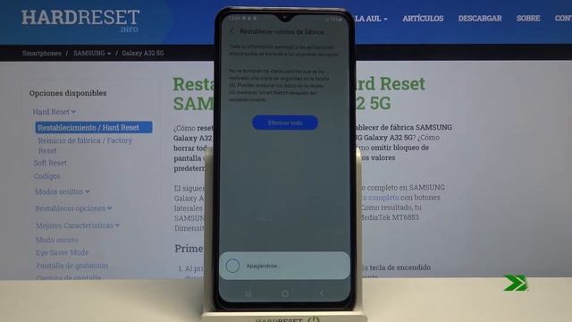 Cómo Formatear SAMSUNG Galaxy A32 - Restablecer SAMSUNG De Fábrica, Hard Reset
