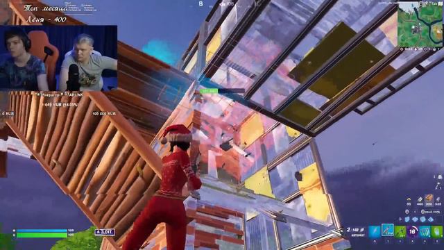 БАТЯ ЖЕСТКО РЕЙДЖИТ НА ФАРБИЗА В АРЕНЕ ФОРТНАЙТ. FARBIZZBAT9 FORTNITE