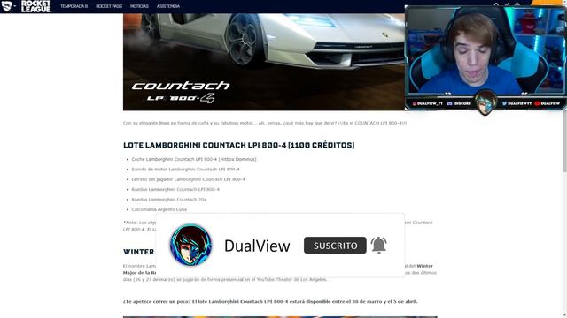 EL NUEVO COCHE LAMBORGHINI COUNTACH LPI 800-4 DE ROCKET LEAGUE