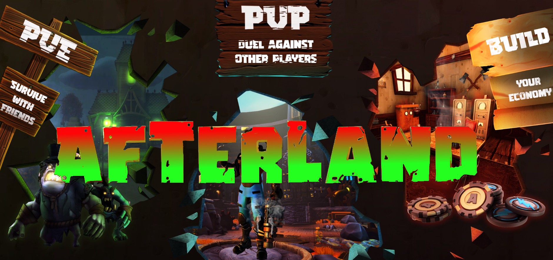 AfterLand - SHOOTERLOOTER Игра (GameFi,Play To Earn,NFT)