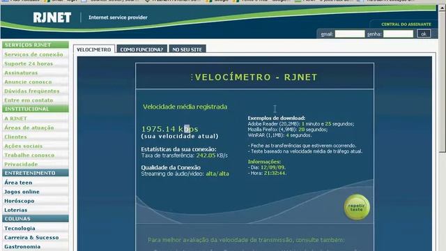 Medidor De Internet