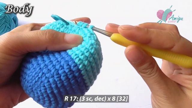 #344 | Amigurumi Piplup (1/2) | How To Crochet Pokémon Amigurumi | Free Pattern | AmiguWorld