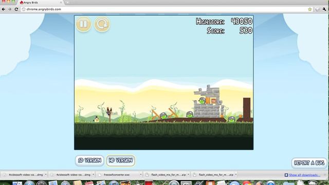 Angry Birds (Google Chrome) Chrome Dimension 