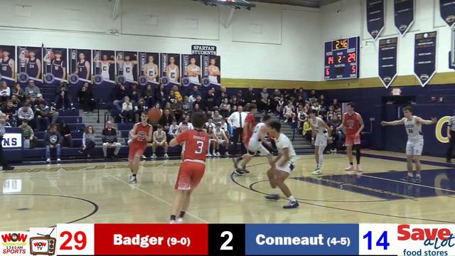 Conneaut Spartans Basketball Vs Badger Braves 1/6/2023