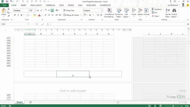 How To Insert Page Numbers In Excel (Easy Step-by-Step)