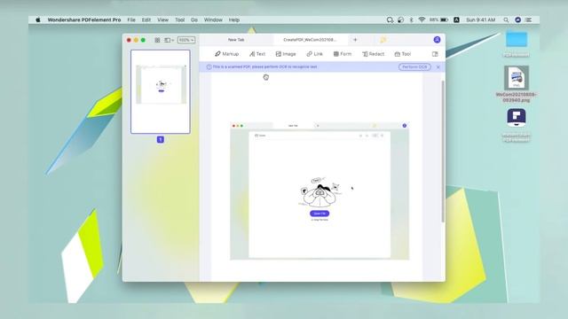 How To Convert A Screenshot Image To PDF On Mac | Wondershare PDFelement 8