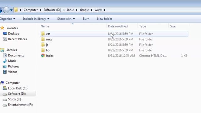 Directory Structure In Ionic Framework In Hindi & Urdu Part-3
