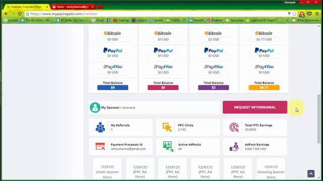 My Paying Ads (MPA) 83 Days Journey And Live Withdrawl Proof