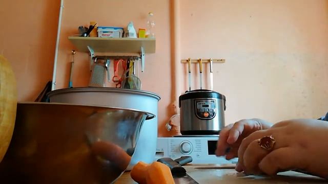 Тушёные овощи со свининой.