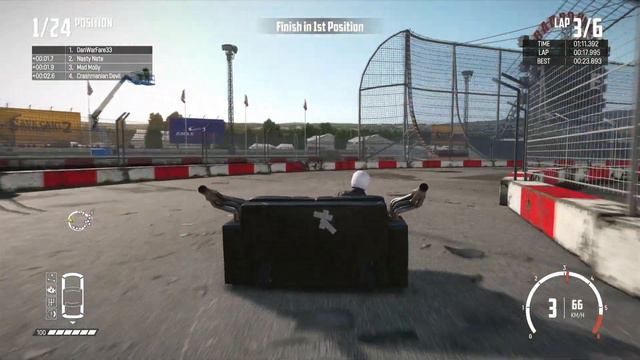 WreckFest)Sofa Race)Xbox One S)4k60p)Part12