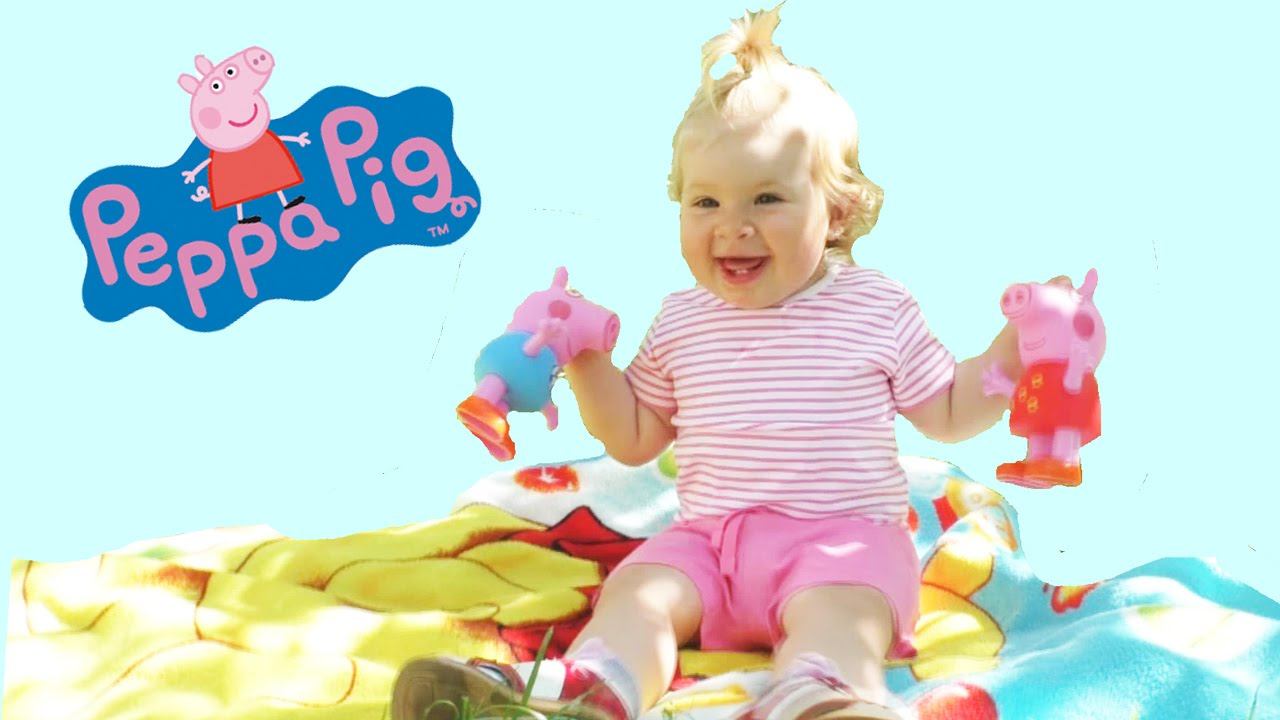 ✿ Peppa Pig СВИНКА ПЕППА Playing In The Garden играем в саду