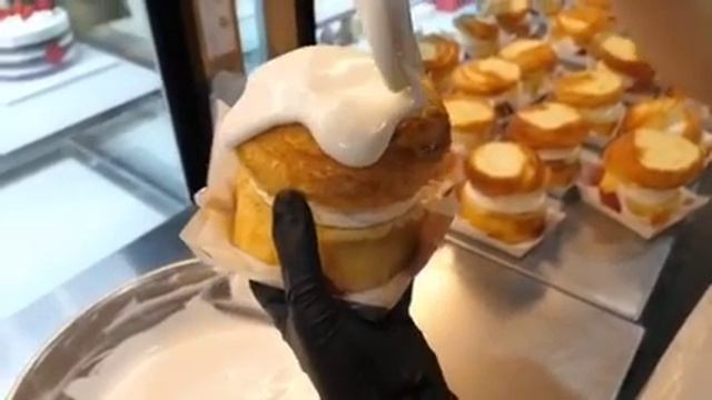 Strawberry Montblanc Cake