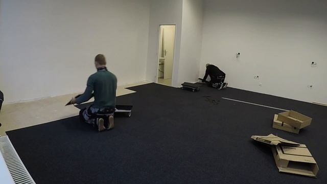 ZM Podlahy — Pokládka Kobercových čtverců Forbo Tessera & Layout (130 M2)