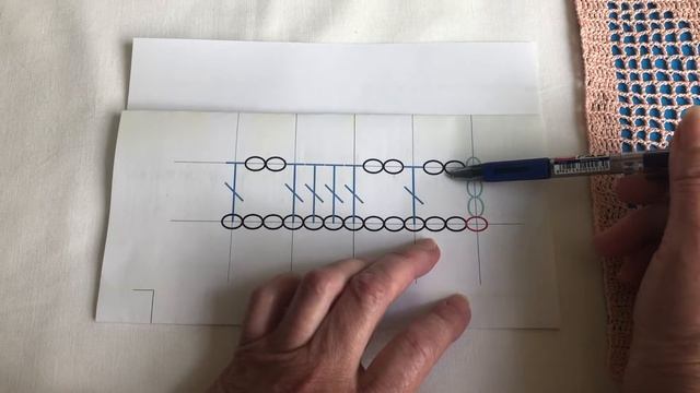 Узор для филейного вязания и рассчёт петель наборного ряда