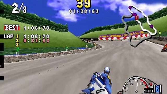 Manx TT Superbike - Saturn Gameplay.