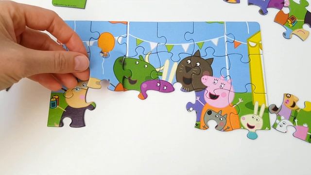 Peppa Pig PUZZLE Rompecabezas De Peppa Pig Puzzle Game For Kids Learning Activities Jumbo Jigsaw