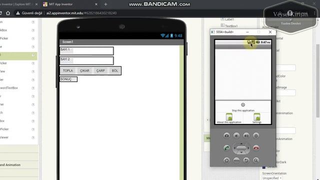 APP INVENTOR DERSLERİ 4 - DÖRT İŞLEM YAPMA