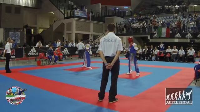 Danil Sokolovskii RUS V Grigory Langavyy RUS Junior WAKO World Championships 2014