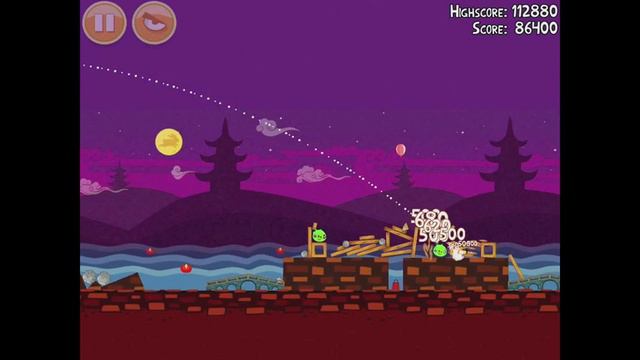 Angry Birds Seasons Mooncake Festival 2-16 Mighty Eagle Walkthrough