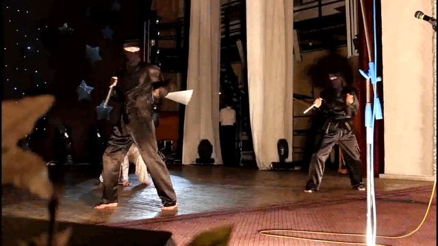 Ninja Denis шоу кикбоксинг Light Balance