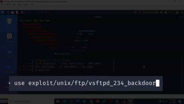 Exploiting VSFTPD V2.3.4 Using Metasploit