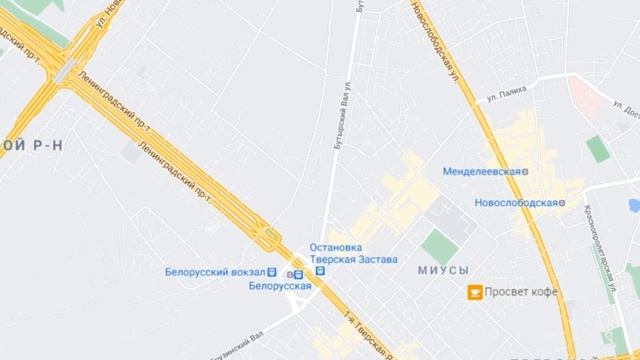 Подробная карта Москвы - Detailed Map Of Moscow