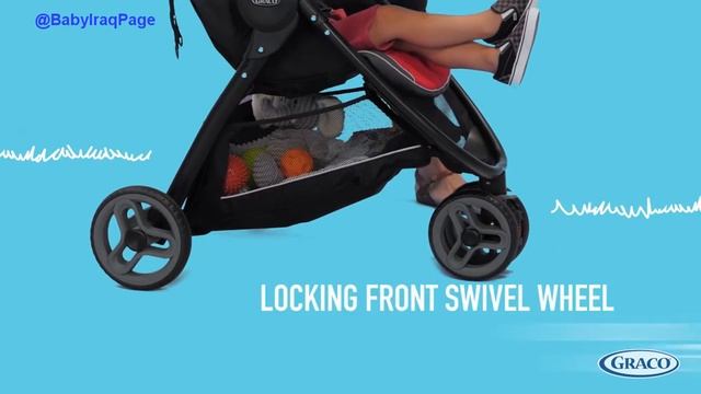 محل اطفال BABY | عربة ثلاثية Fast Action Fold ماركة GRACO الامريكية - 1