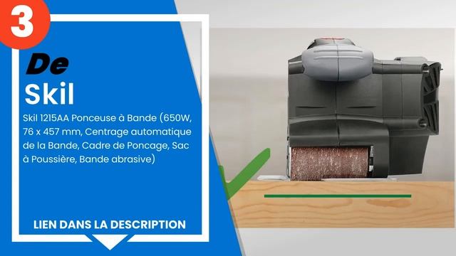 Les 5 Meilleures Ponceuses à Bande
