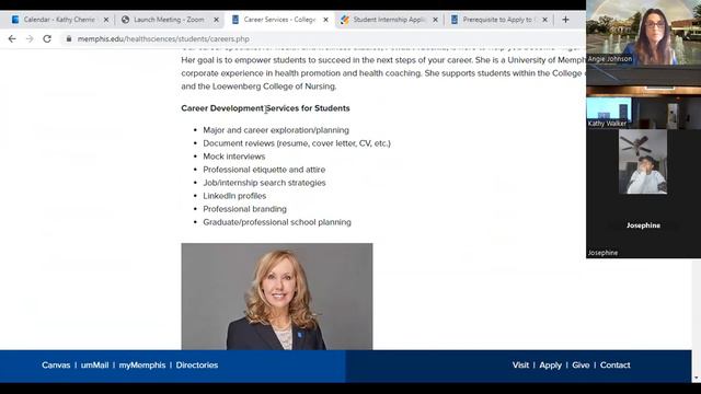 College Of Health Sciences Internship Meeting 2/10/2023