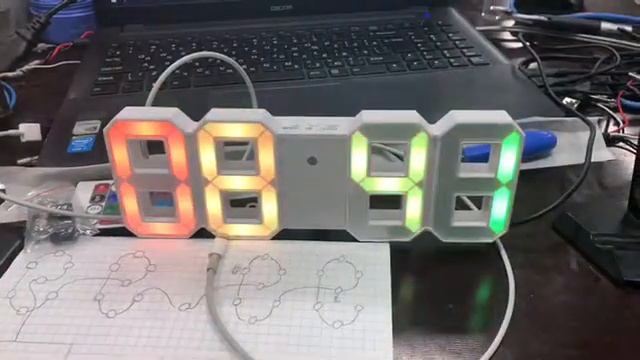 Реворк часов с алиэкспресс на ленту Ws2812b