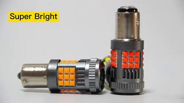 Set 2 Becuri LED BA15S/BAU15S 1156/1157 Semnalizare/Marsarier 30W 2800LM Ventilator CANBUS IVN SHOP