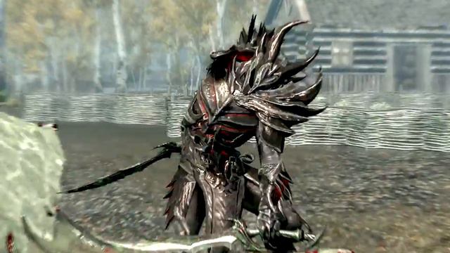 TES V   Skyrim Combo Dragon Kill