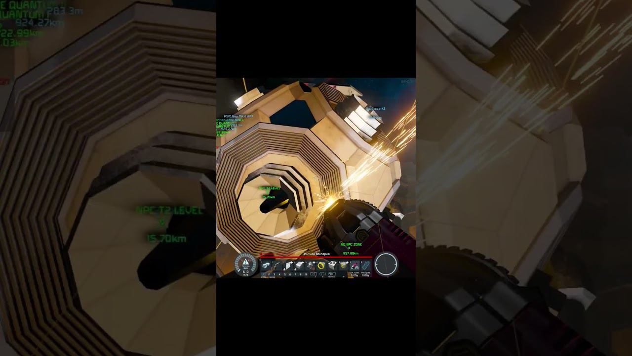 Space Engineers Prometheus | Quantum | Битвы с НПС  #shorts