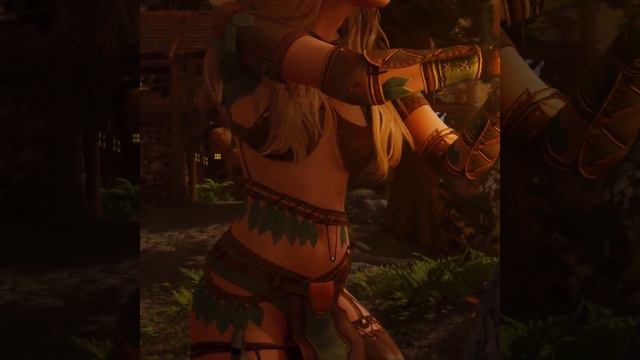 Skyrim - Druid Armor - Wood Elf Character