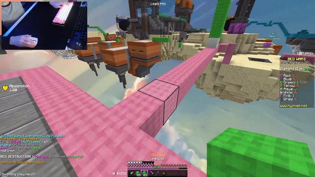 Keyboard + Mouse Sounds (Handcam) | Hypixel Bedwars