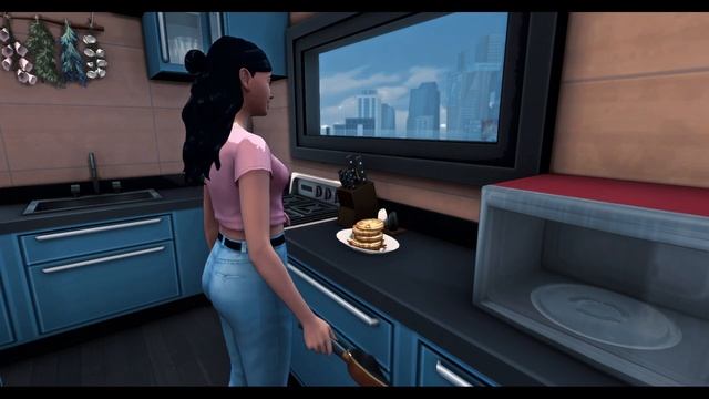 Sims Cooking ASMR - Pancakes + Apple Pie