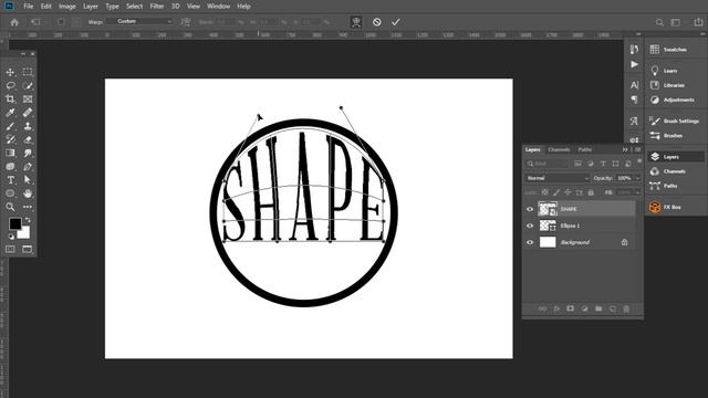 How To Wrap Text Into A Shape In Photoshop